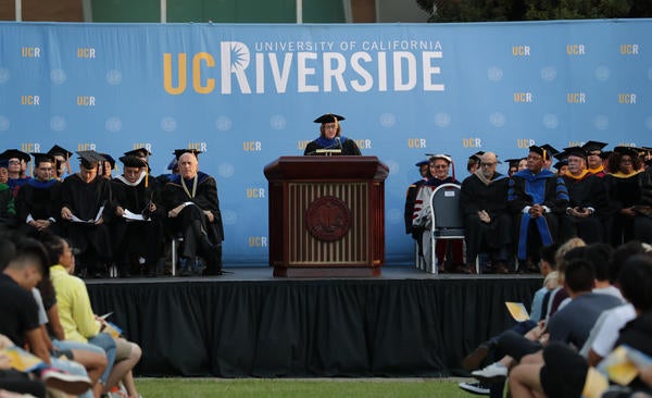 Interim Provost Tom Smith at Commencement