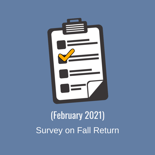 Feb 2021 Survey Fall Return with clipboard