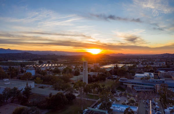 UCR Aerial Sunset