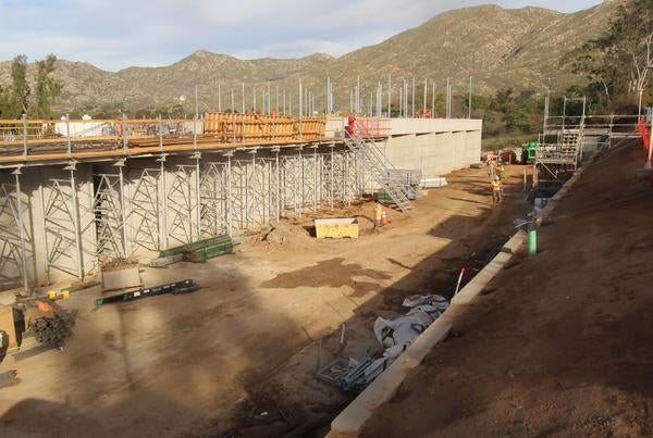 Plant Growth Facility dug out and under construction