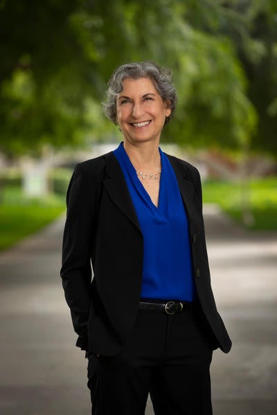 Provost Liz Watkins on Campus at UCR